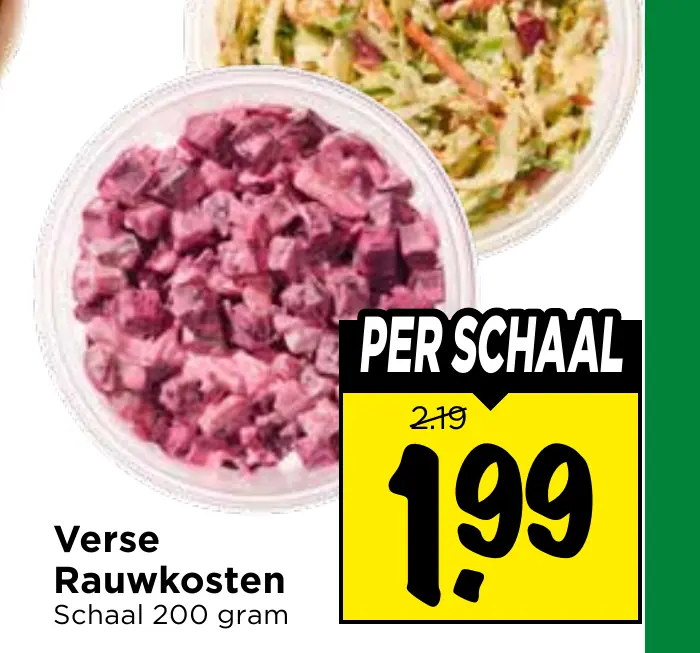 verse rauwkosten