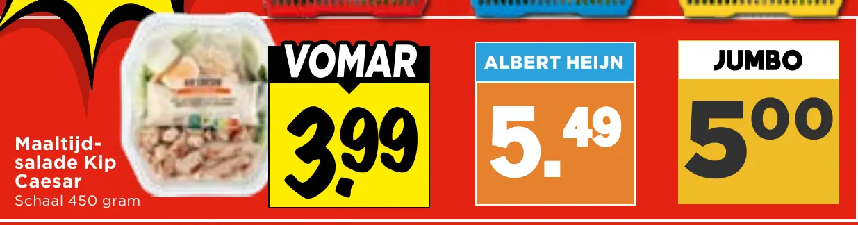 maaltijdsalade kip caesar