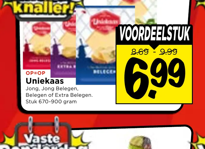 uniekaas jong, jong belegen, belegen of extra belegen