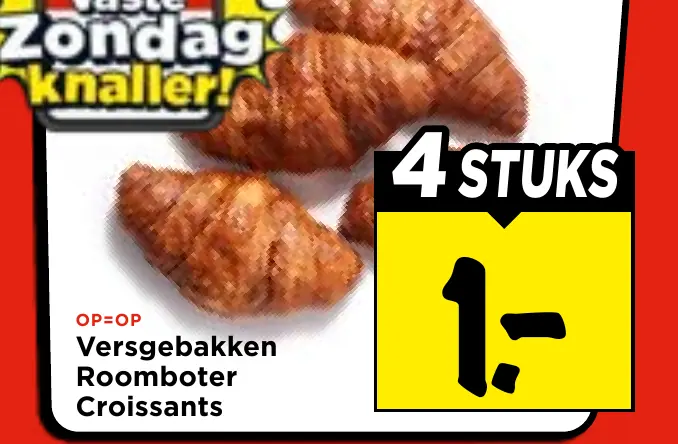 versgebakken roomboter croissants
