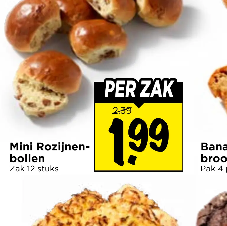 mini rozijnenbollen