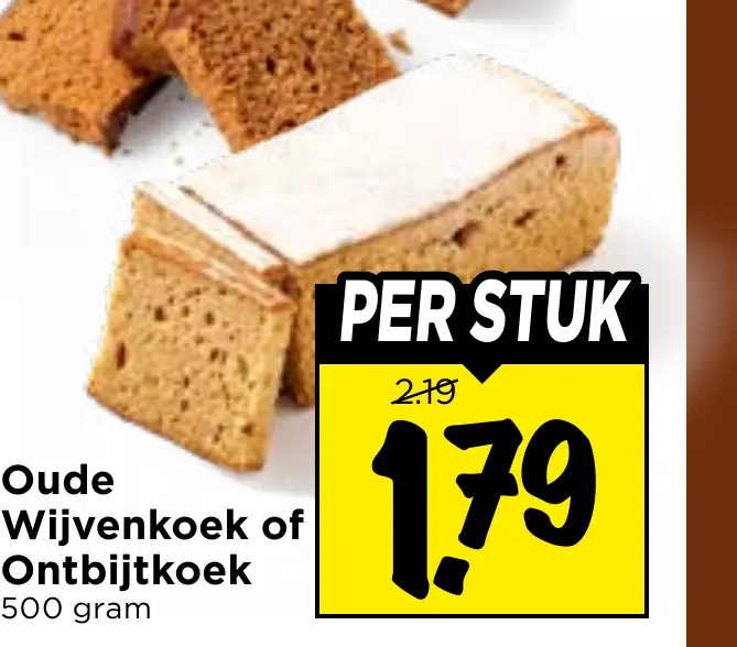 oude wijvenkoek of ontbijtkoek