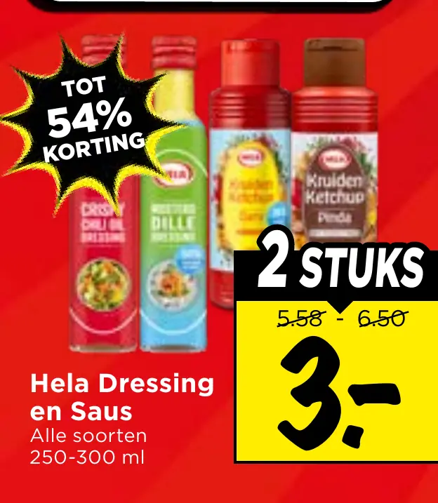 Hela dressing en saus — 2 stuks voor €3.00