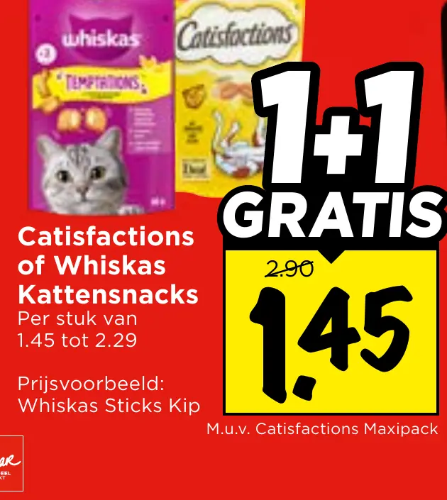 catisfactions of whiskas kattensnacks