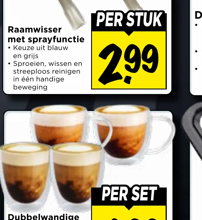 raamwisser met sprayfunctie