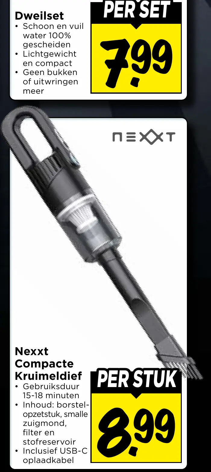 Nexxt compacte kruimeldief