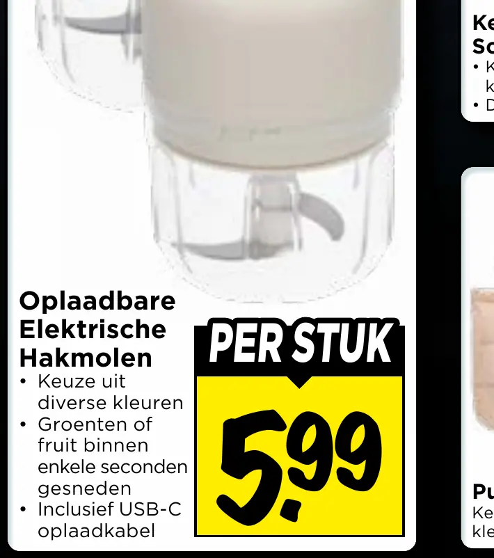 oplaadbare elektrische hakmolen
