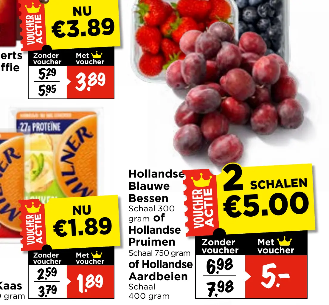 hollandse blauwe bessen of hollandse pruimen of hollandse aardbeien