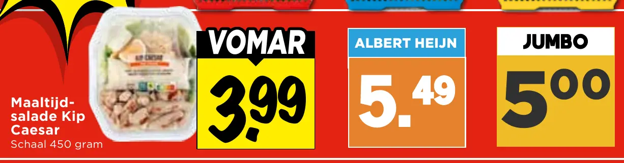 maaltijdsalade kip caesar