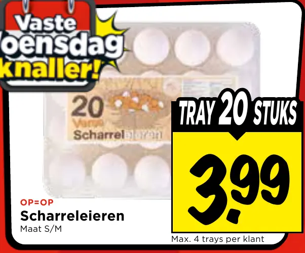 scharreleieren maat s/m
