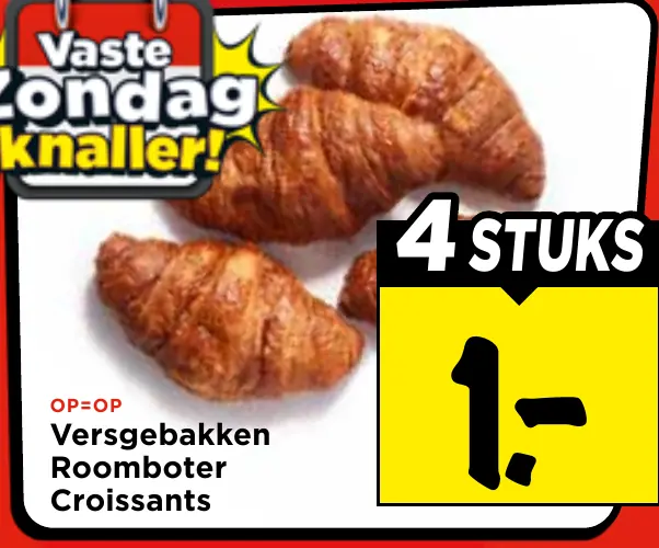versgebakken roomboter croissants