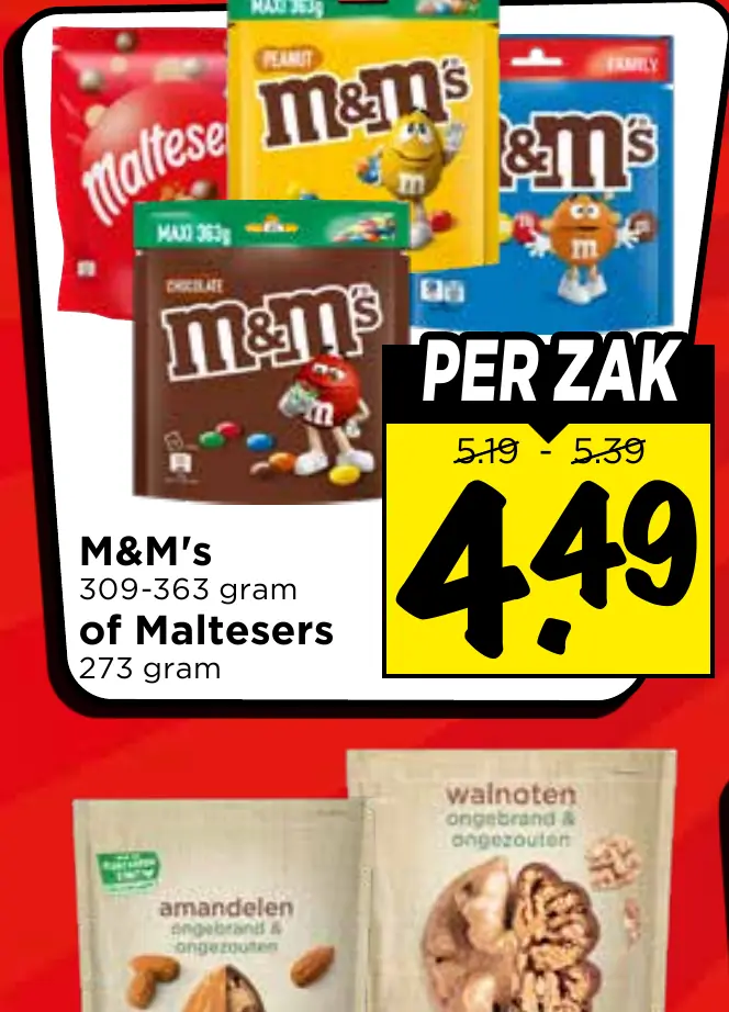 M&M's m&m's of maltesers