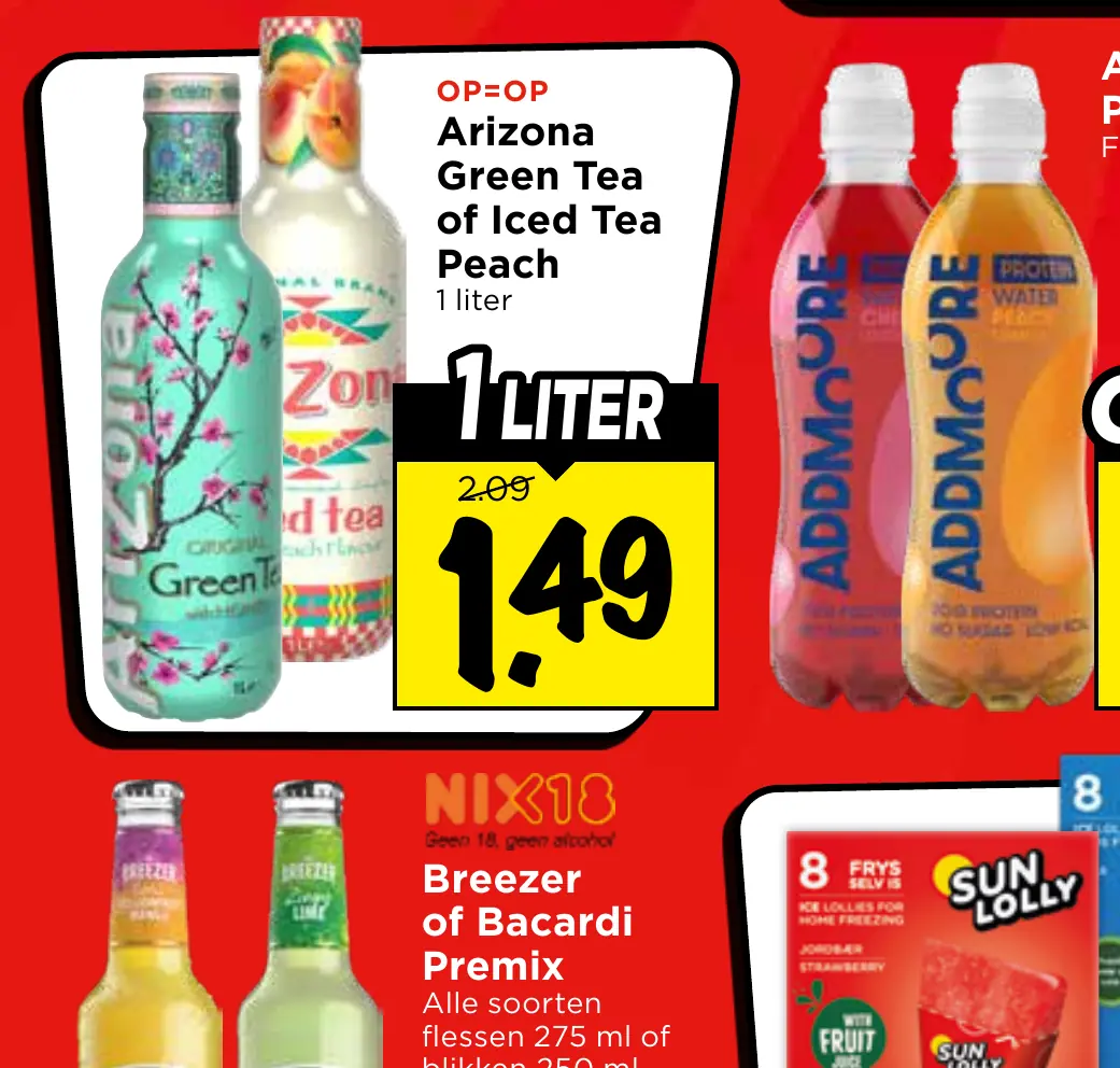 breezer of bacardi premix alle soorten