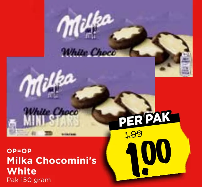 Milka chocomini's white