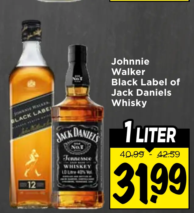 Johnnie Walker black label whisky
