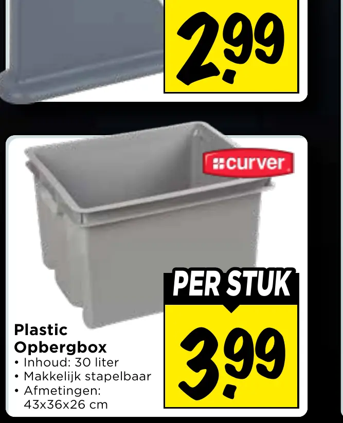 plastic opbergbox