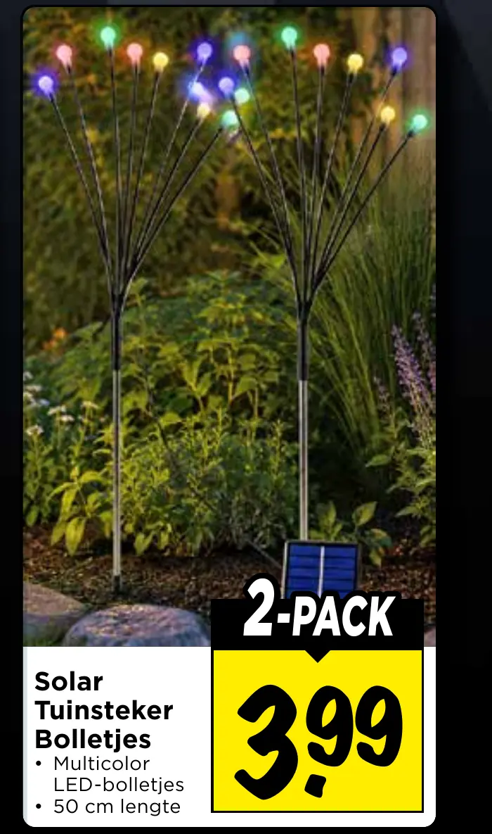 solar tuinsteker bolletjes