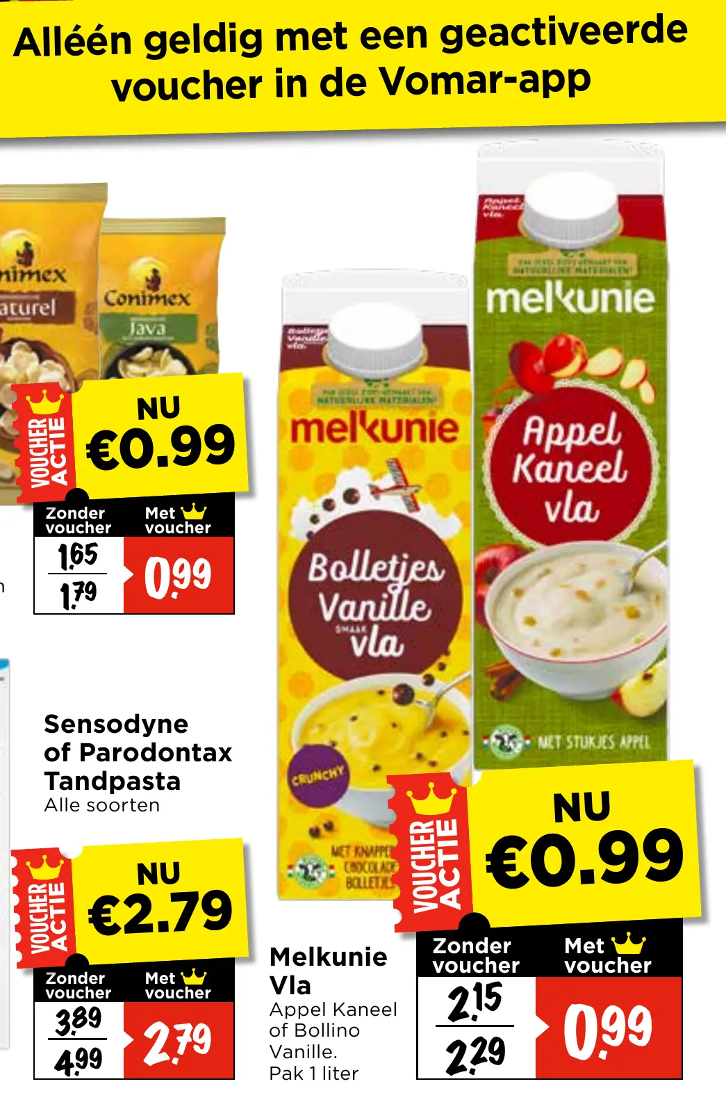 Melkunie vla appel kaneel of bollino vanille