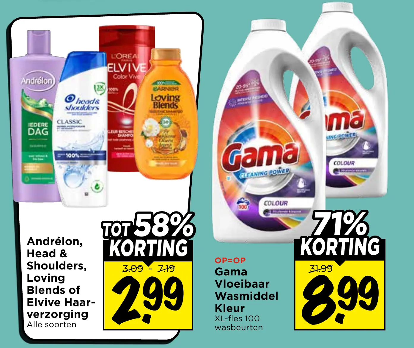 gama vloeibaar wasmiddel kleur