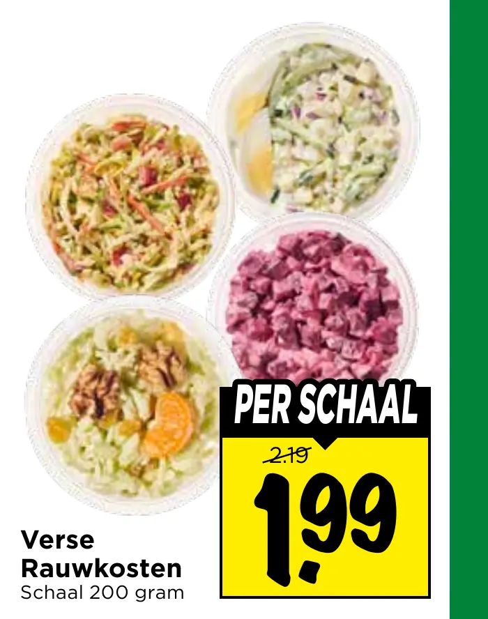 verse rauwkosten
