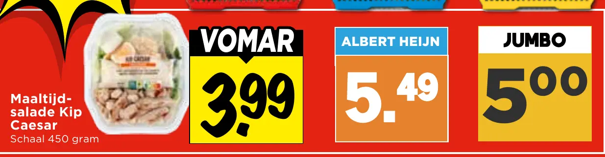 maaltijdsalade kip caesar