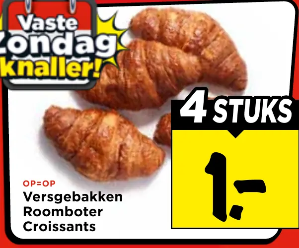 versgebakken roomboter croissants