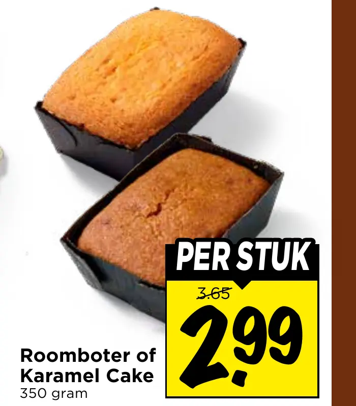 roomboter of karamel cake