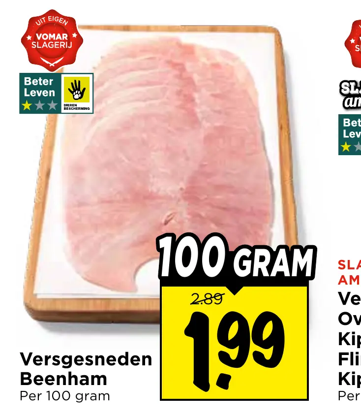 versgesneden beenham