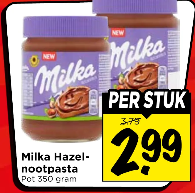 Milka hazelnootpasta
