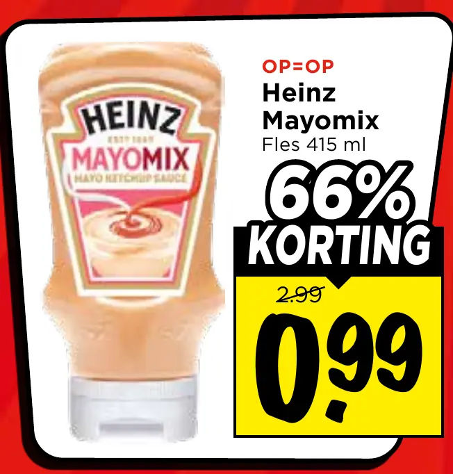 Heinz mayomix — 66% korting