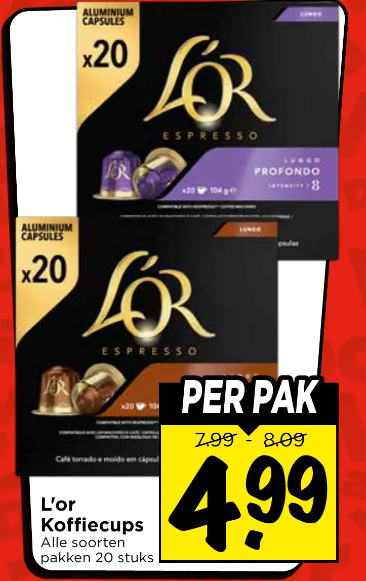 l'or koffiecups