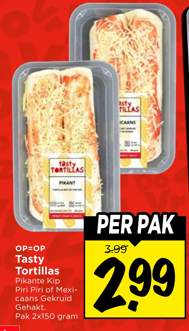 tasty tortillas pikante kip piri piri of mexicaans gekruid gehakt