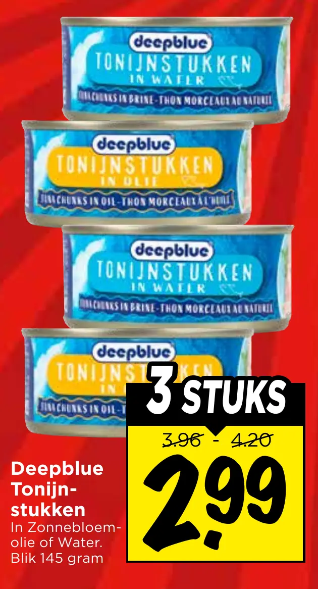 Deepblue tonijnstukken