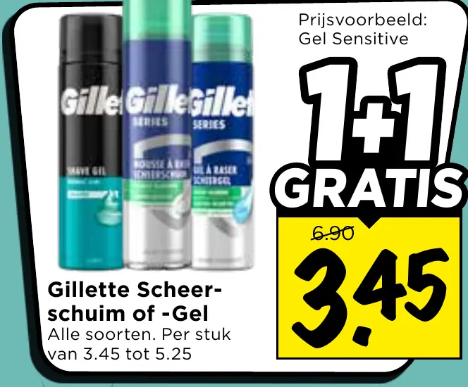 Gillette scheerschuim of -gel