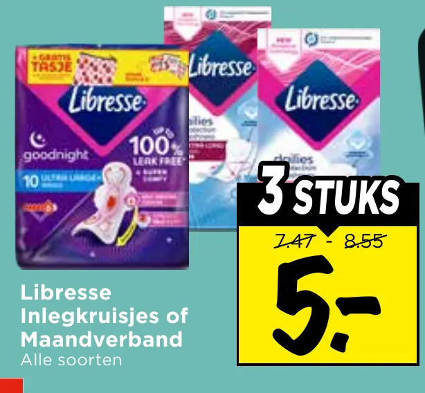 Libresse inlegkruisjes of maandverband