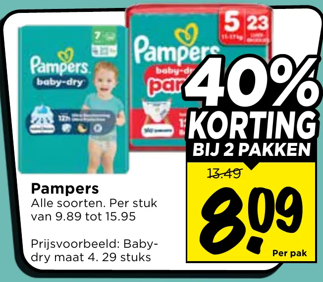 Pampers alle soorten