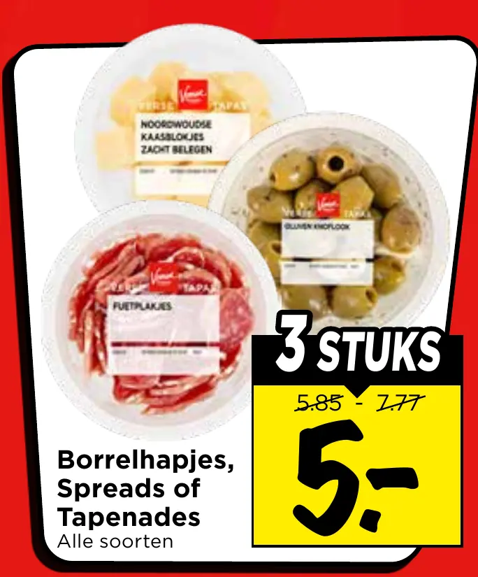 borrelhapjes, spreads of tapenades