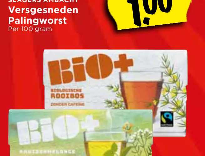 BIO+ thee alle soorten pakken