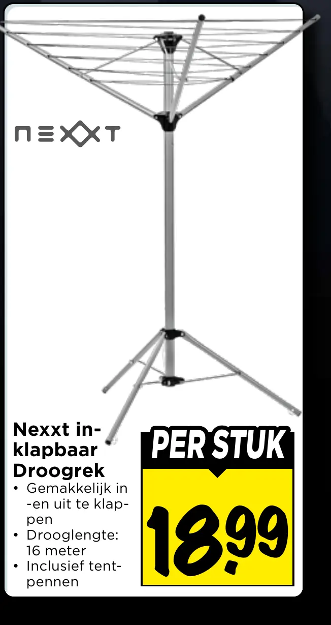 Nexxt inklapbaar droogrek