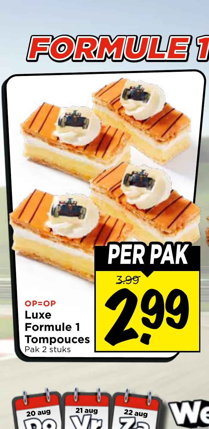 luxe formule 1 tompouces