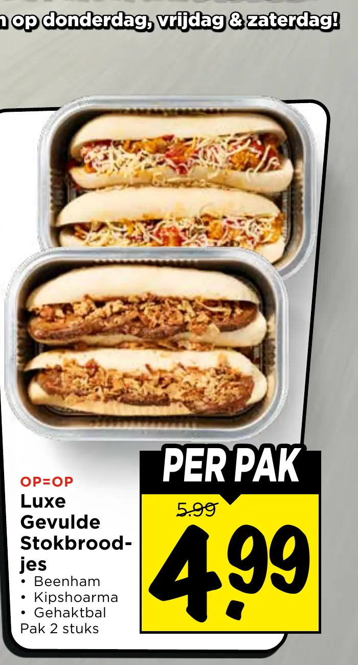 luxe gevulde stokbroodjes