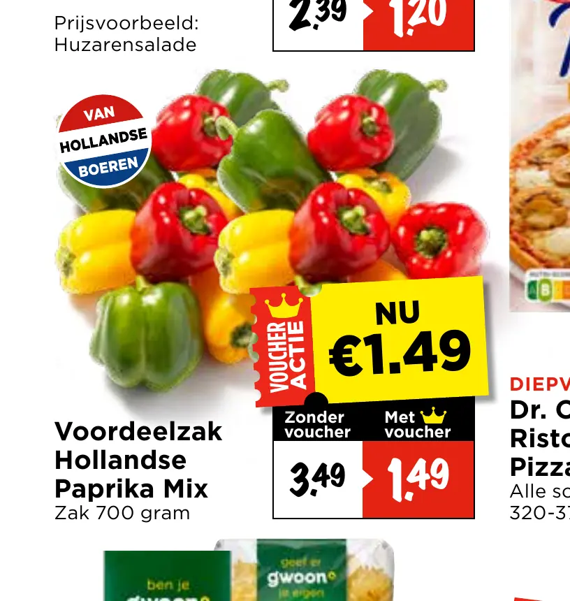 voordeelzak hollandse paprika mix