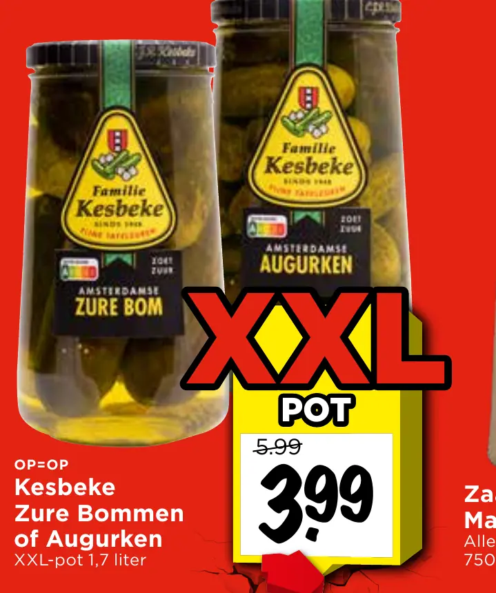zure bommen of augurken