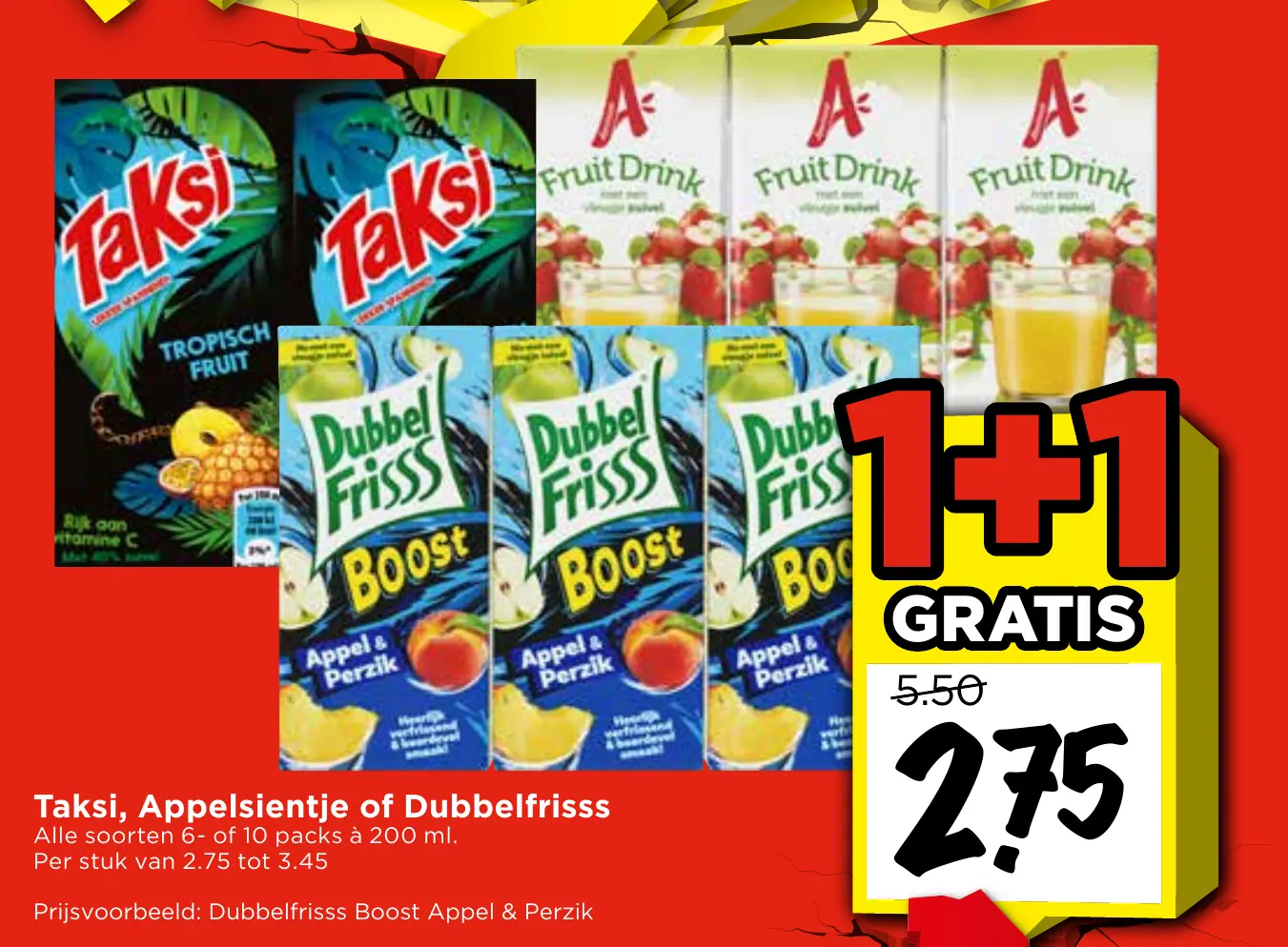 taksi, appelsientje of dubbelfrisss