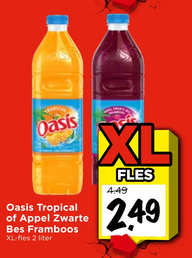 oasis tropical of appel zwarte bes framboos