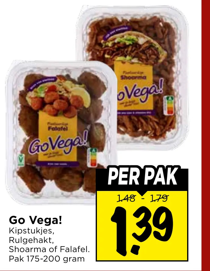 kipstukjes, rulgehakt, shoarma of falafel