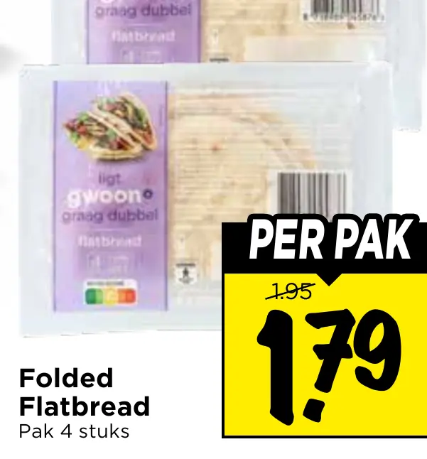folded flatbread