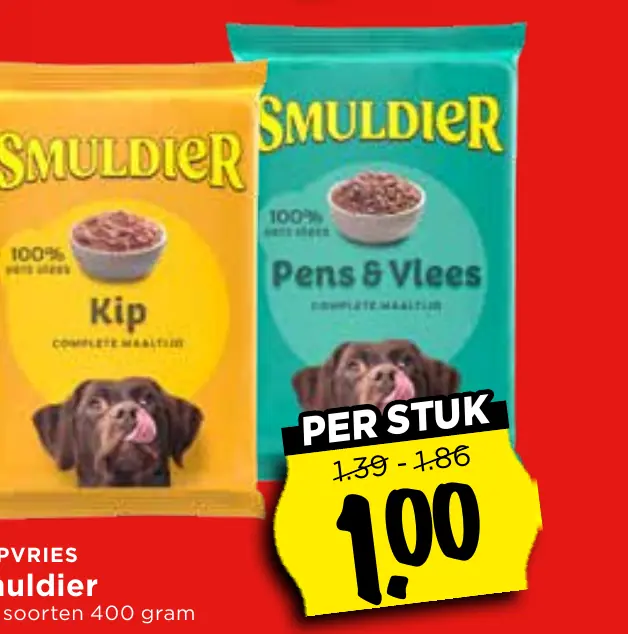 Smuldier alle soorten 400 gram