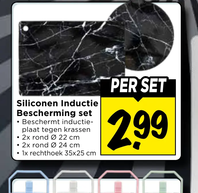 siliconen inductie bescherming set