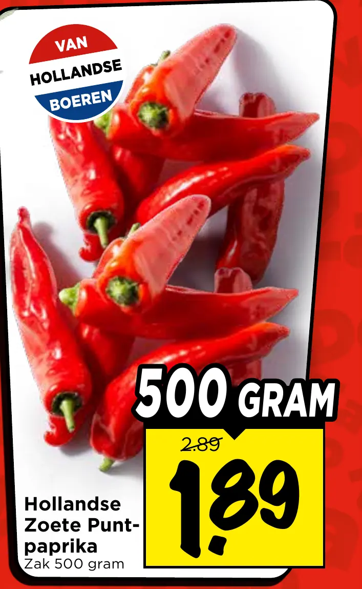 hollandse zoete puntpaprika